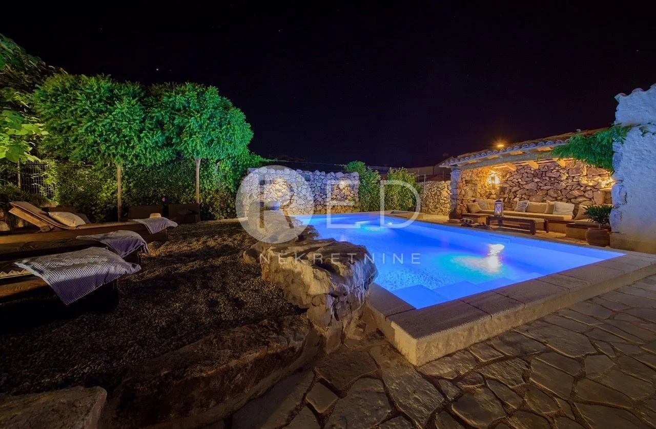 otok krk, malinska - autohtona vila s pogledom na more, 260 m2 - slika 18