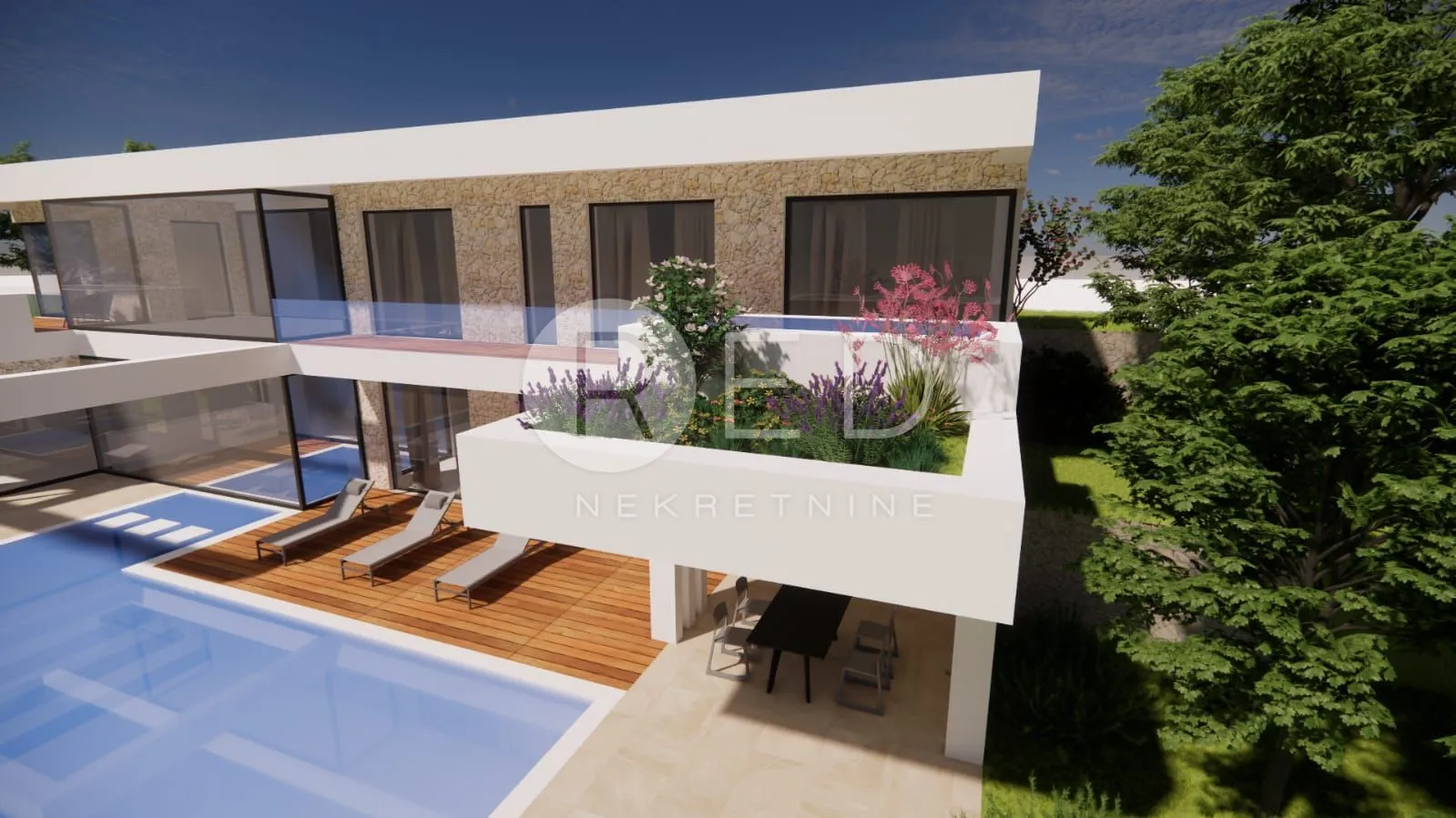 građevinsko zemljište 700 m2 s projektom - maslenica - slika 7