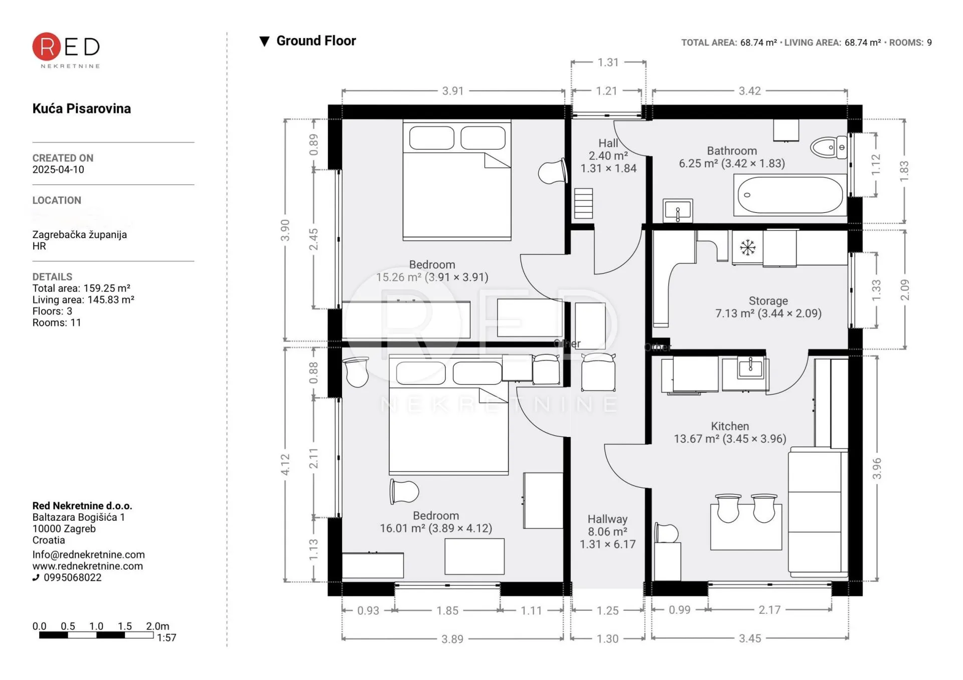 kuća 100m2 i gospodarske zgrade 156m2, u okolici pisarovine - slika 26