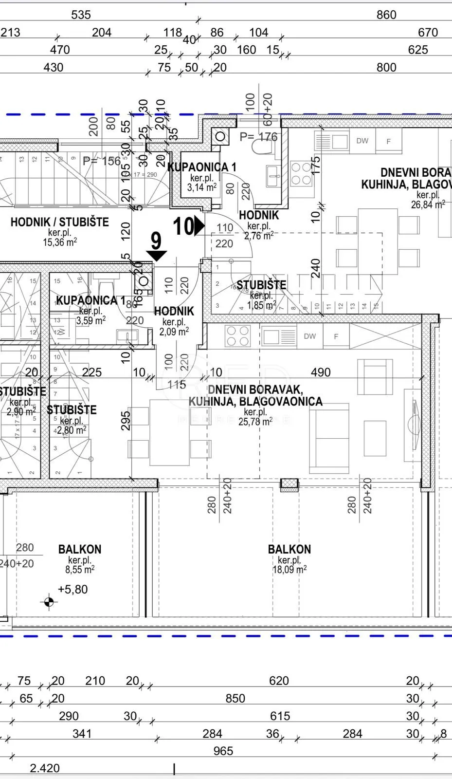 dvoetažni stan u novogradnji 82.20 m2, povljana - pag - slika 10