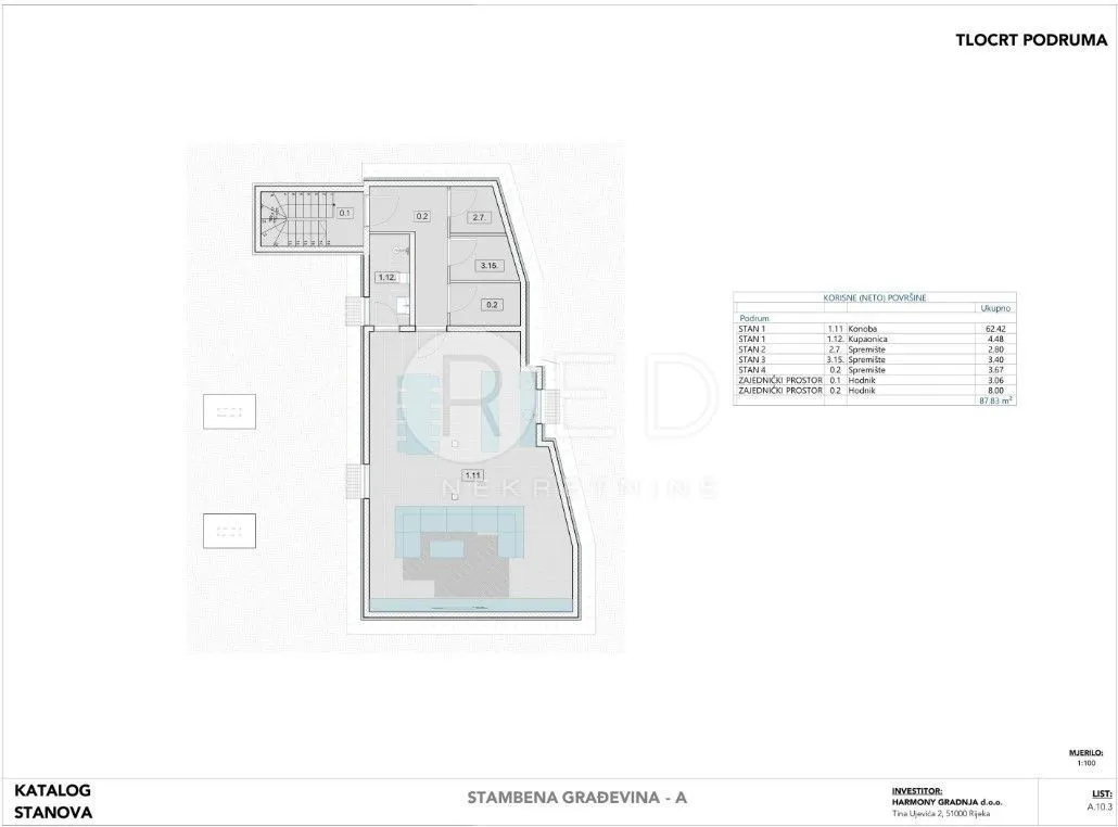 otok krk, krk - luksuzni stan u izgradnji, 170 m2 - slika 7