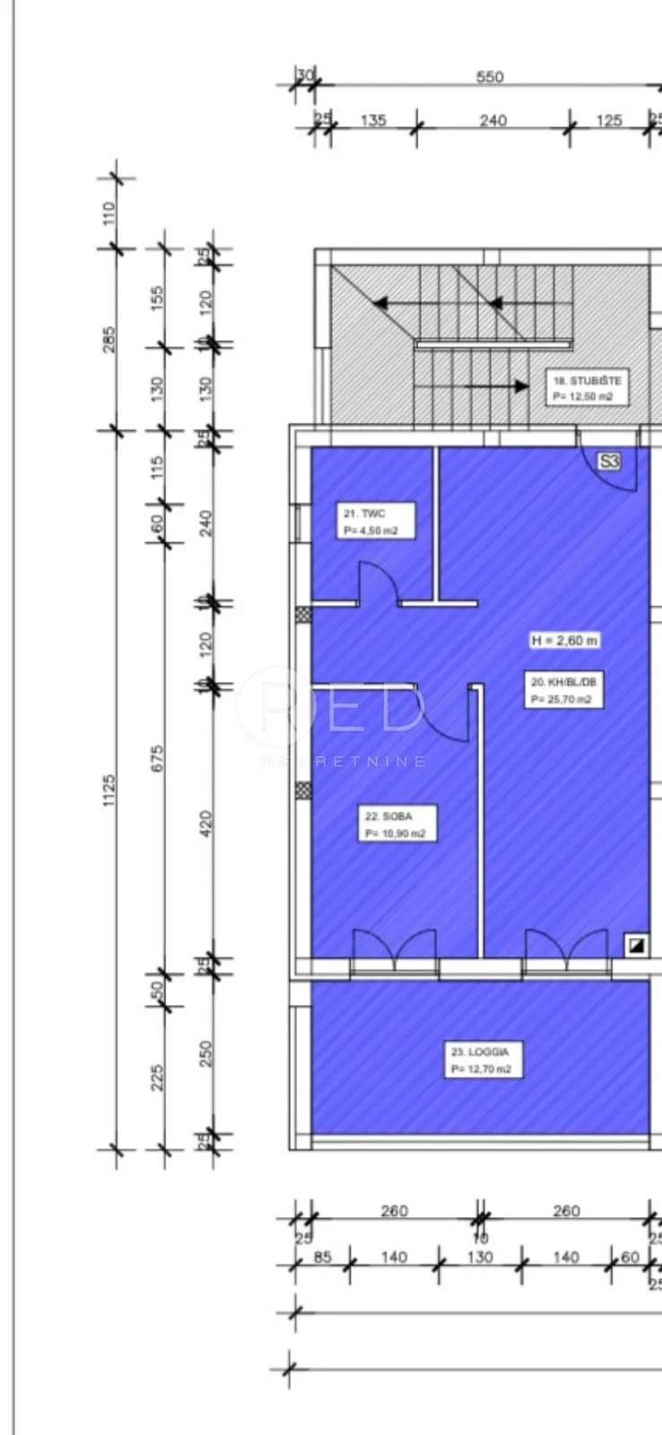 novogradnja crvene kuće, zadar - stan s garažom i parkingom 60 m2 - slika 13
