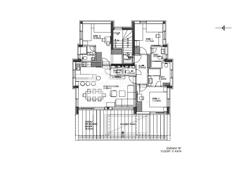 stan u novogradnji, 2. kat 122,81 m2 - pag - slika 10