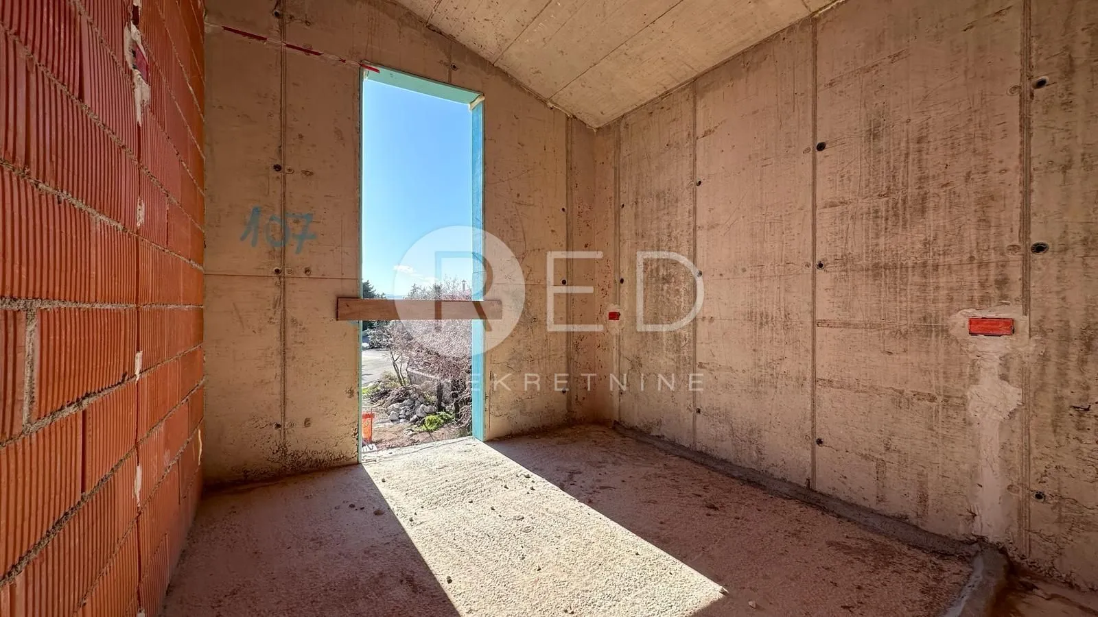 otok krk, okolica dobrinja - penthouse u izgradnji s pogledom na more 104 m2 - slika 5