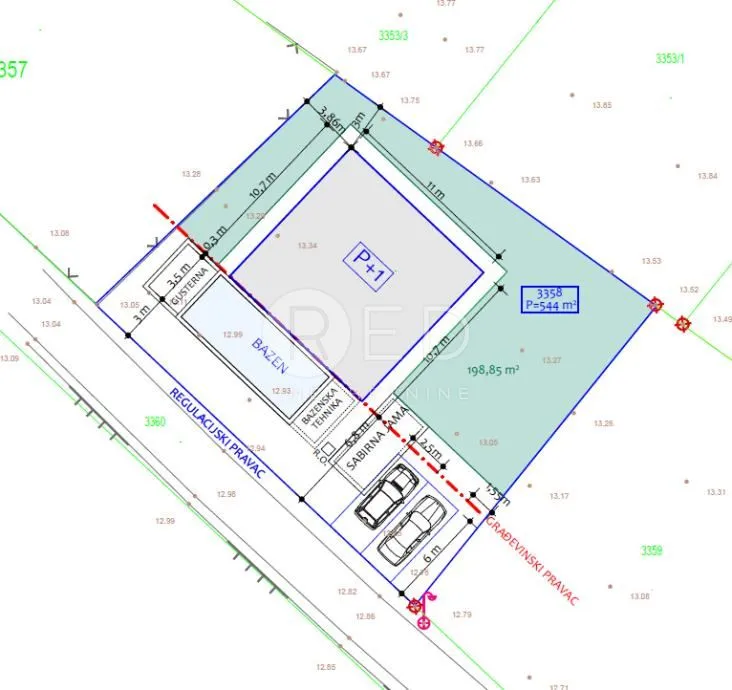 novogradnja s prekrasnim pogledom na more, turanj - slika 9