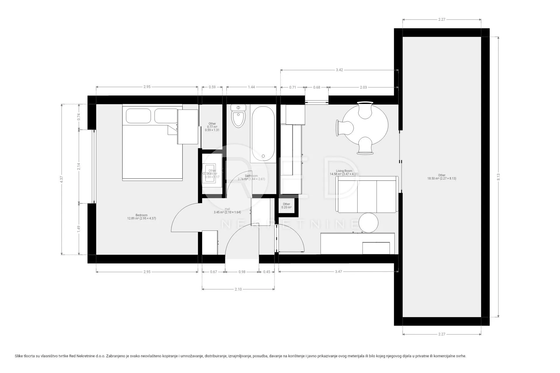 gornja dubrava najam 40 m2 - slika 13