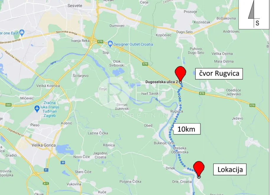 prodaja zemljišta rugvica oborovo - slika 2