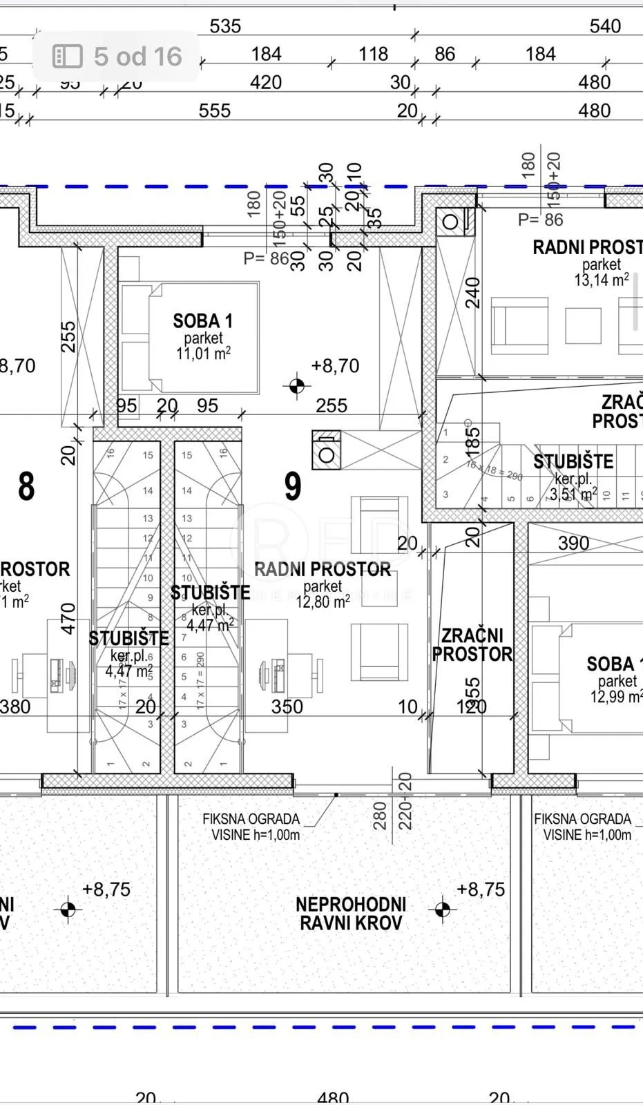 dvoetažni stan u novogradnji 82.20 m2, povljana - pag - slika 9