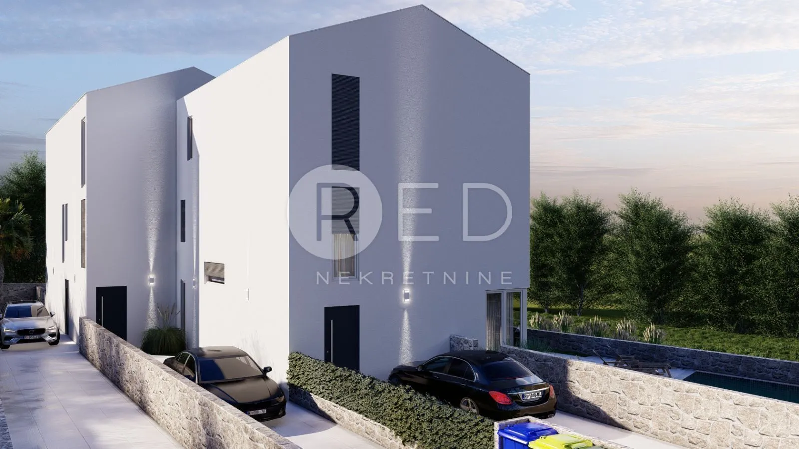 otok krk, okolica dobrinja - penthouse u izgradnji s pogledom na more 104 m2 - slika 2