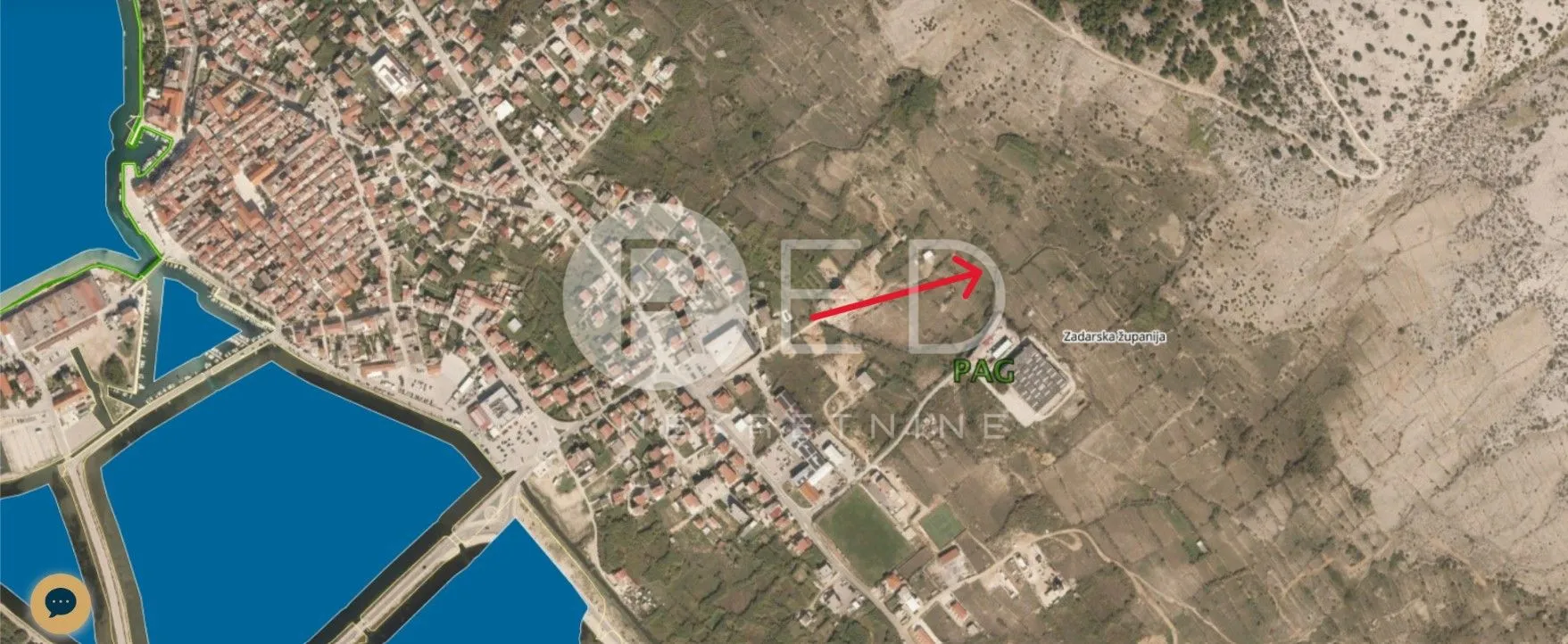 prodaju se poljoprivredna zemljišta površine 1228 m2 - pag - slika 2