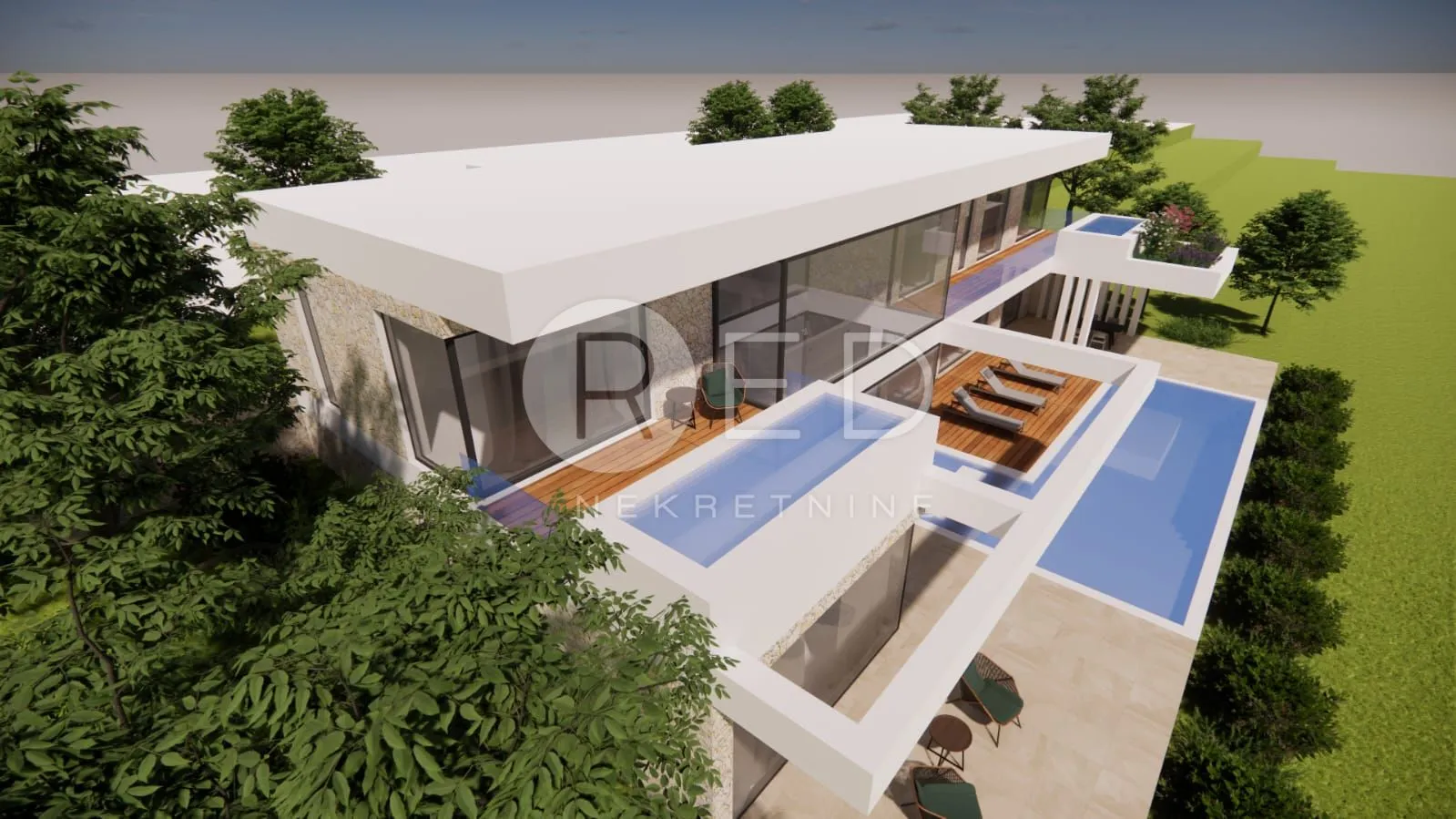 građevinsko zemljište 700 m2 s projektom - maslenica - slika 5