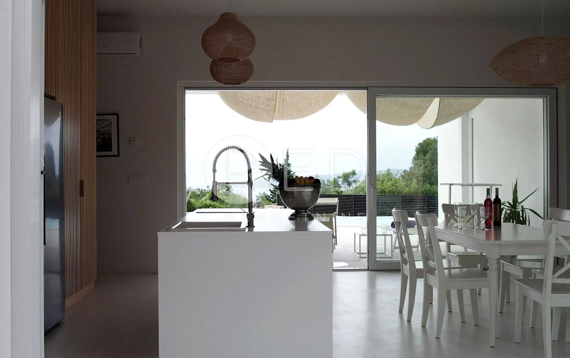 otok krk, okolica krka - moderna kuća s pogledom na more, 110 m2 - slika 5
