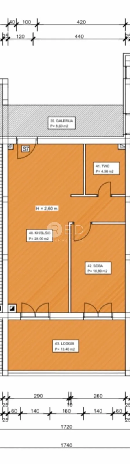 novogradnja crvene kuće, zadar - stan s garažom i parkingom 63.95 m2 - slika 13
