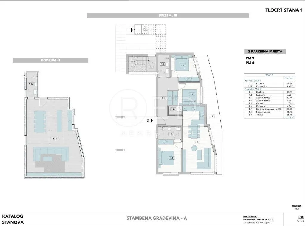 otok krk, krk - luksuzni stan u izgradnji, 170 m2 - slika 8