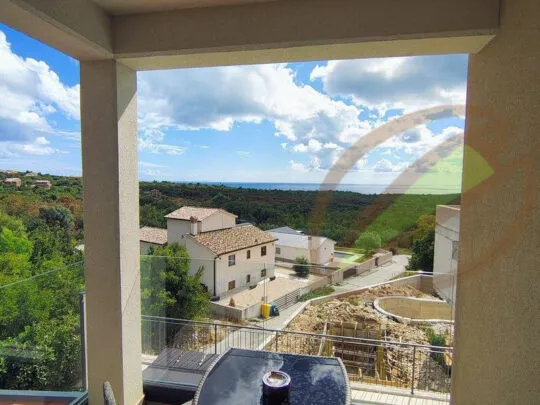istra, labin, nova kuća s bazenom i pogledom na more - slika 13
