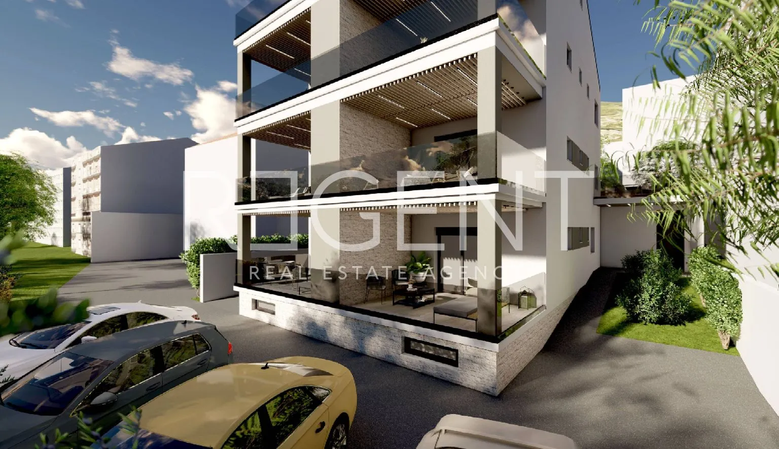 trogir, seget donji – trosoban stan s pogledom na more 92 m2 - slika 2