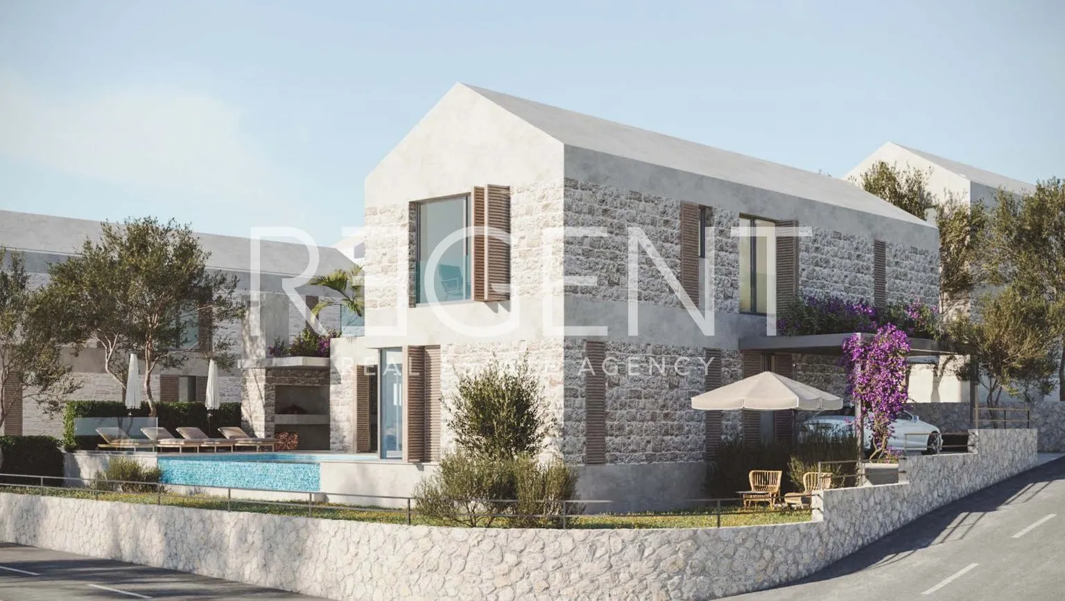 Brač, Supetar - Vila s bazenom u luksuznom kompleksu 250 m2