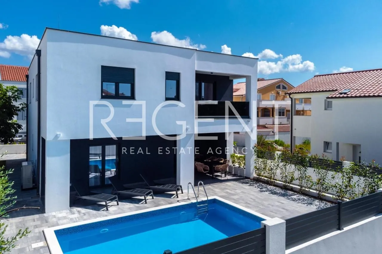 zadar, vrsi - luksuzna vila s bazenom, novogradnja - slika 2