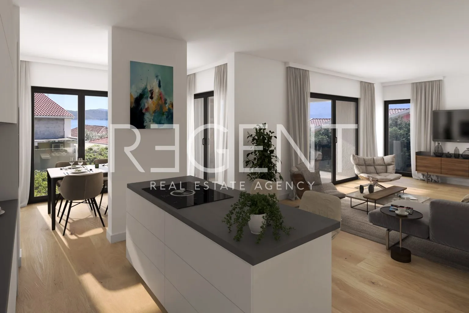 pelješac, orebić - dvosoban apartman s loggiom u novogradnji - slika 6