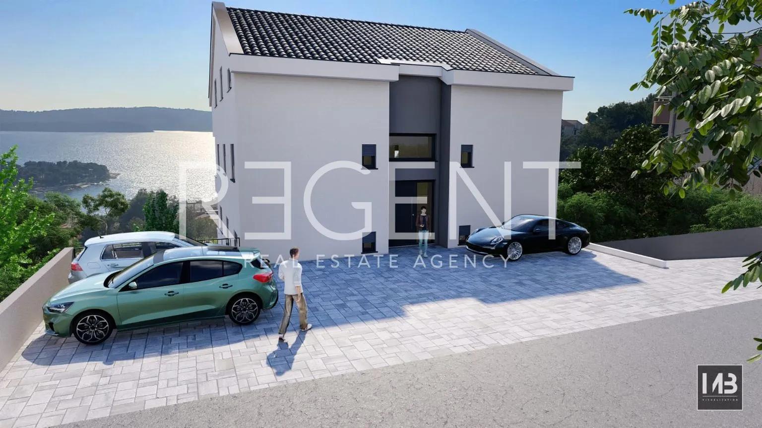 trogir, čiovo – dvosoban stan s terasom u novogradnji - slika 2