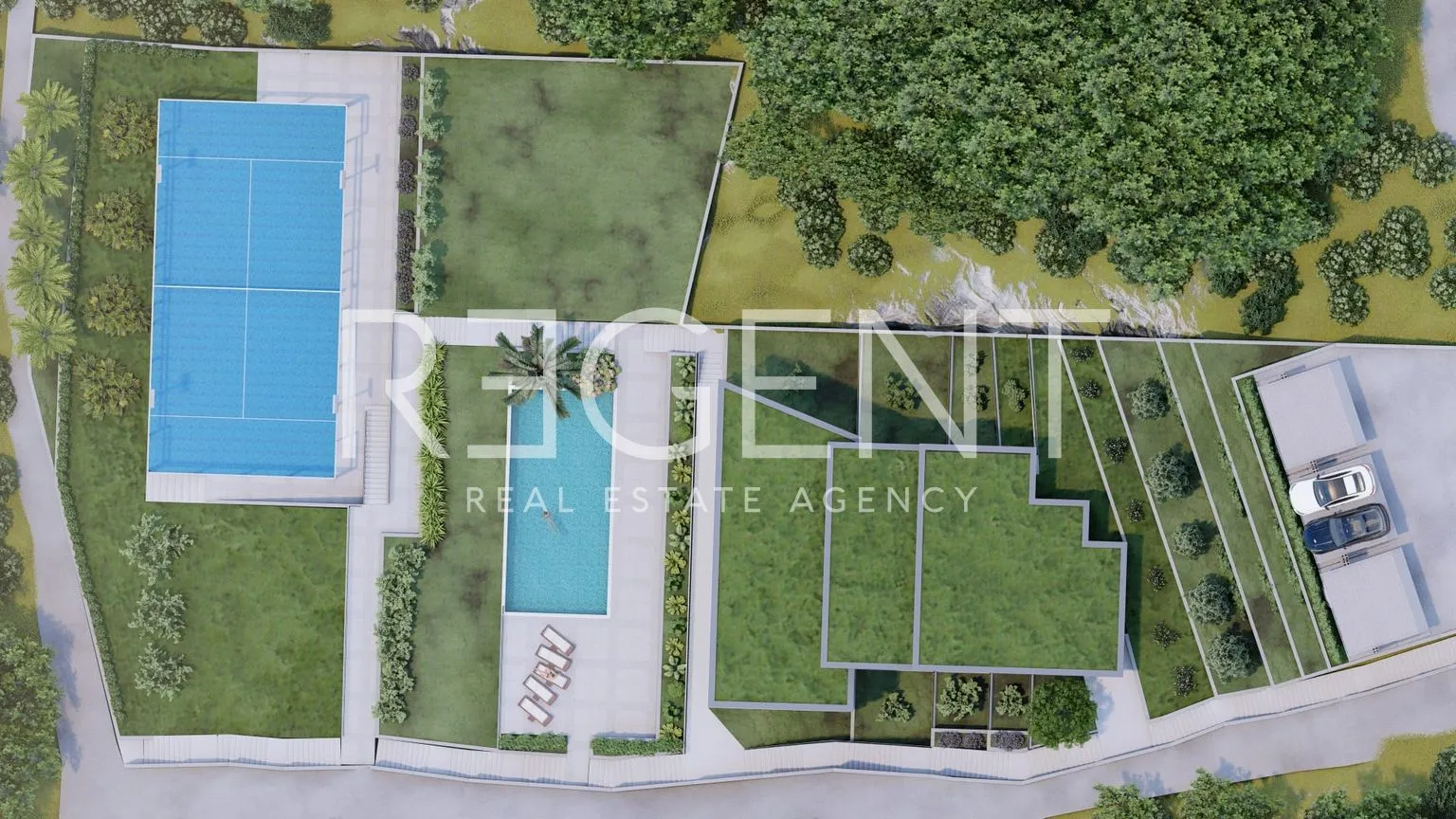omiš, borak – zemljište s projektom za izgradnju tri luksuzne vile 2460m2 - slika 10