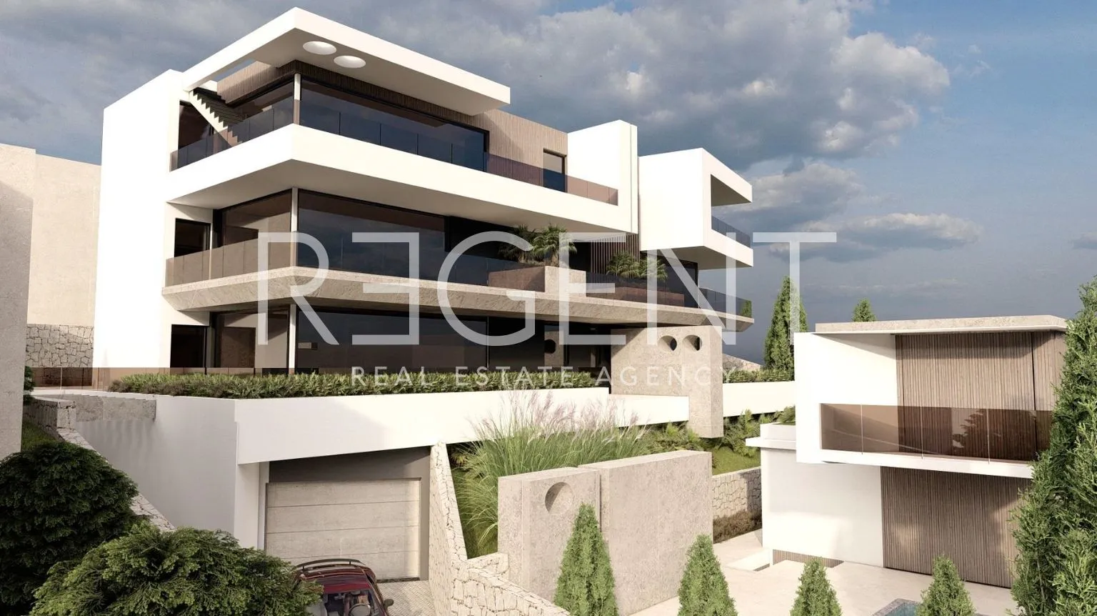 stan 101,89 m², opatija, ičići — krovna terasa, balkon - slika 4