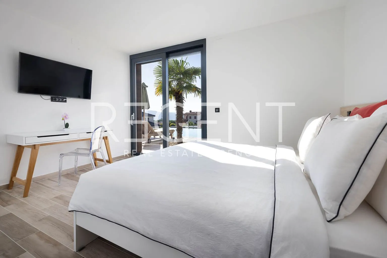 krk, linardići - luksuzna vila s pogledom na more, infinity bazenom i saunom 350m2 - slika 12