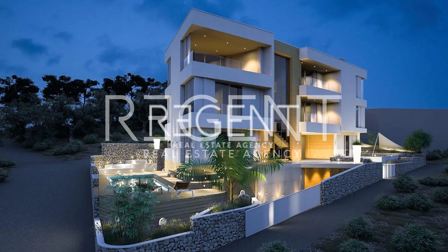 trogir, čiovo - luksuzna novoizgrađena vila 100 m od mora, 579m2 - slika 13