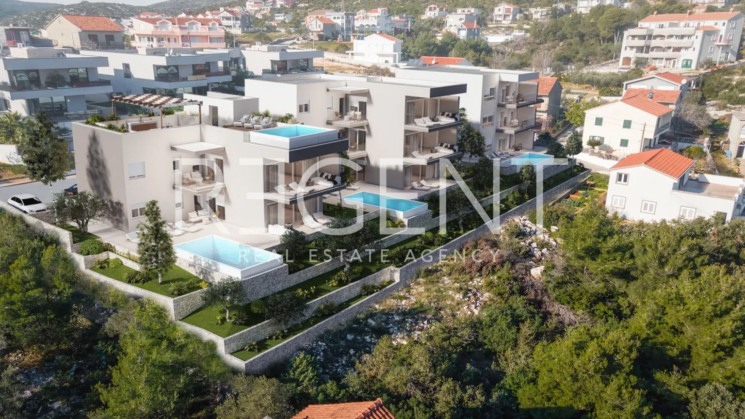 trogir, marina - trosoban stan s balkonom u modernoj novogradnji - slika 7