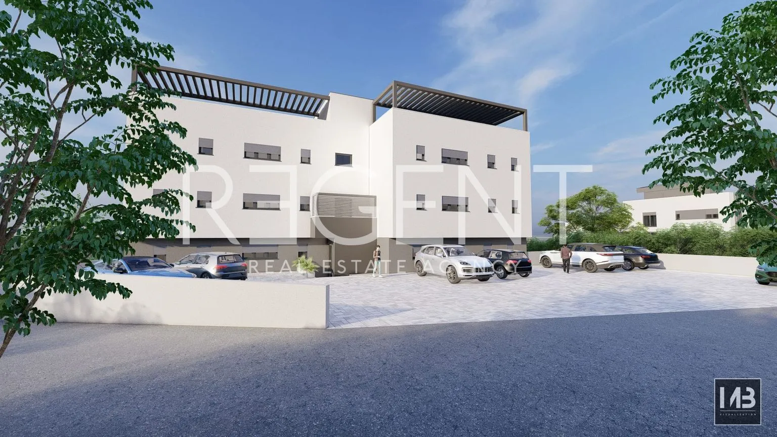 trogir, čiovo - dvosoban stan s pogledom na more 96 m2 novogradnja - slika 3