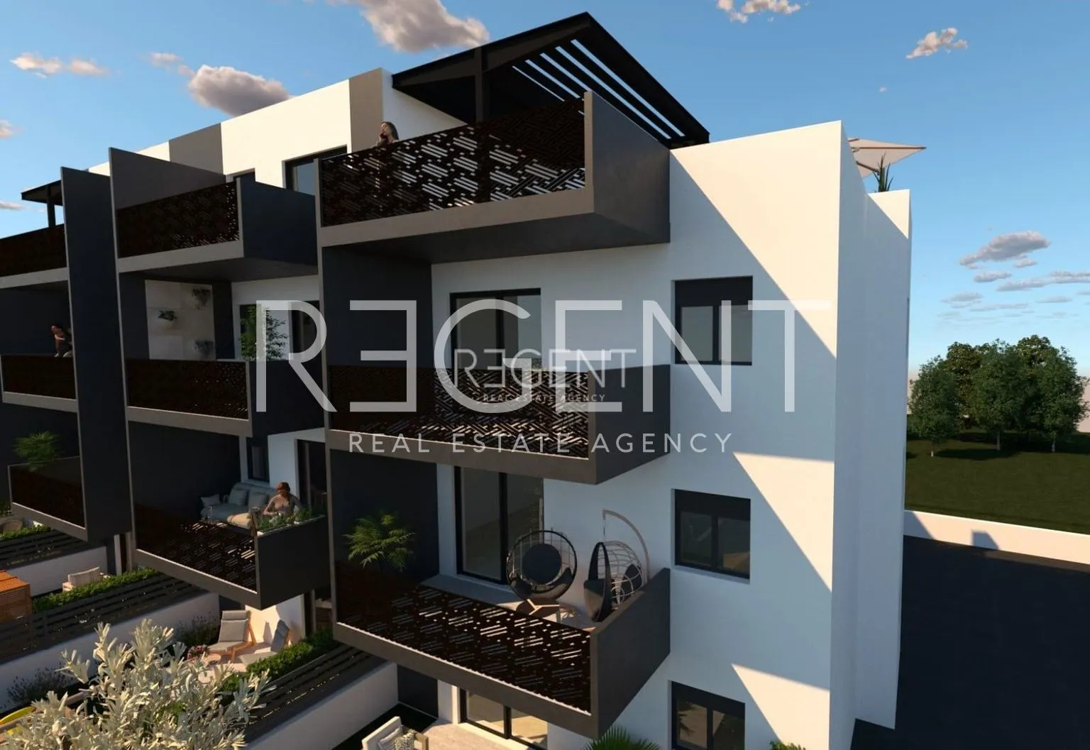 trogir – moderan penthouse 56 m2 novogradnja - slika 5