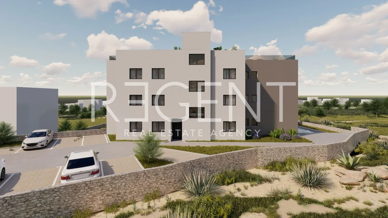 trogir, okrug gornji – dvosoban stan s loggiom 63 m2 novogradnja - slika 6
