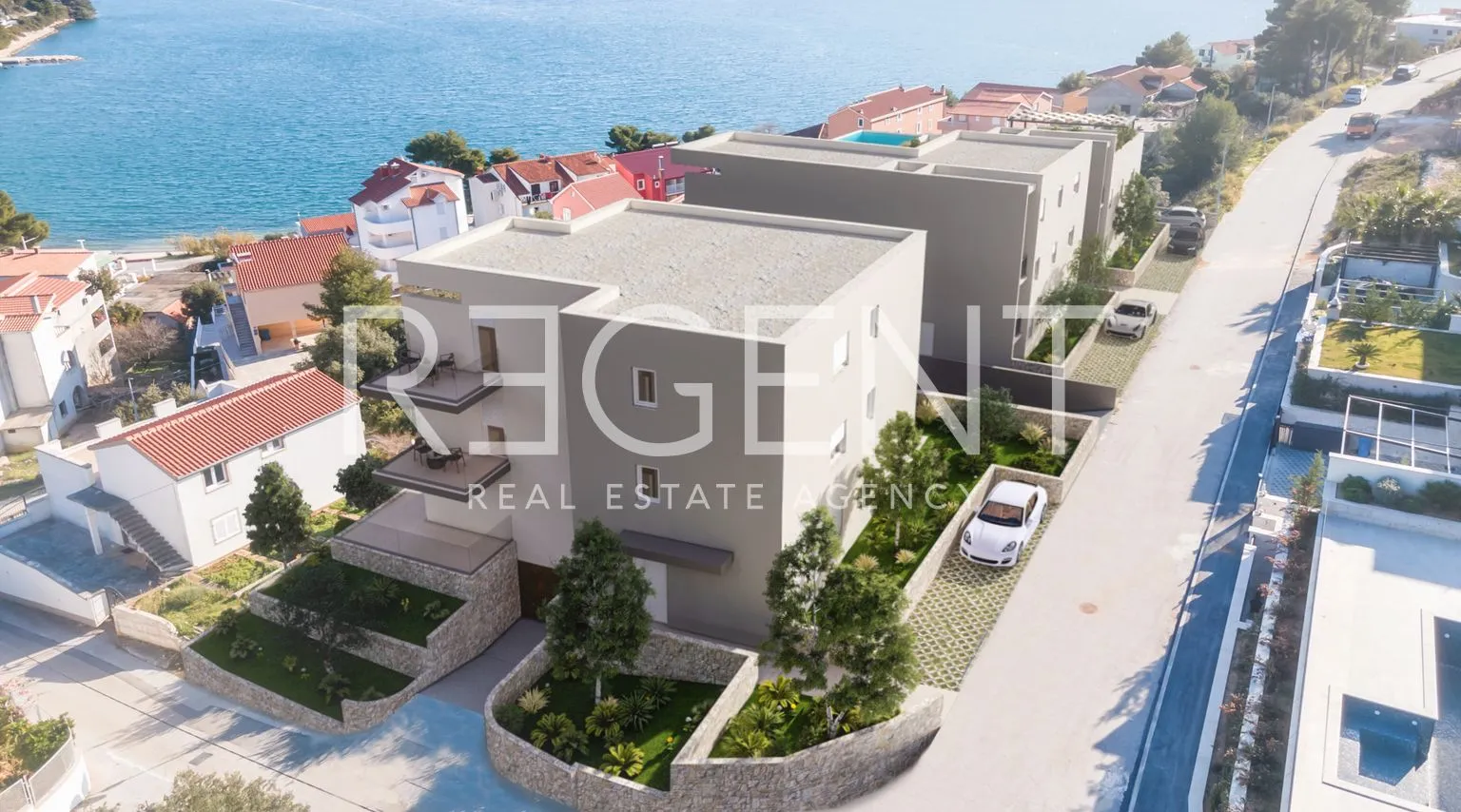 trogir, marina - trosoban stan s tri balkona u modernoj novogradnji - slika 7