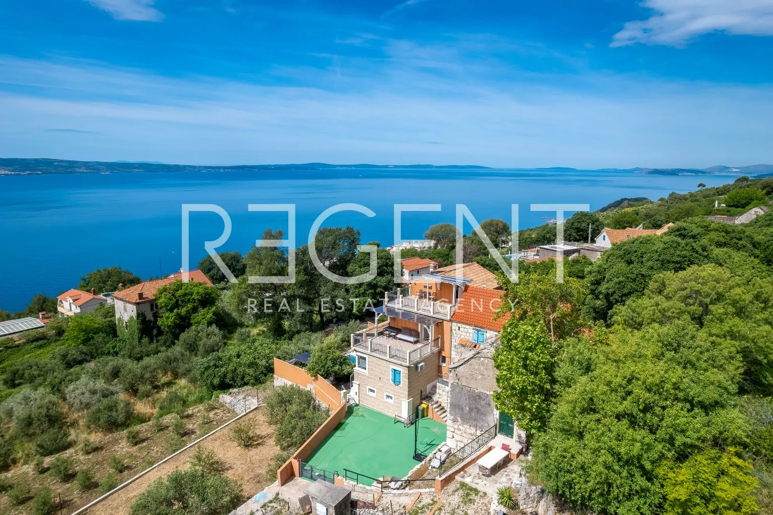 split - autentična vila među maslinicima s pogledom na more i bazenom - slika 6