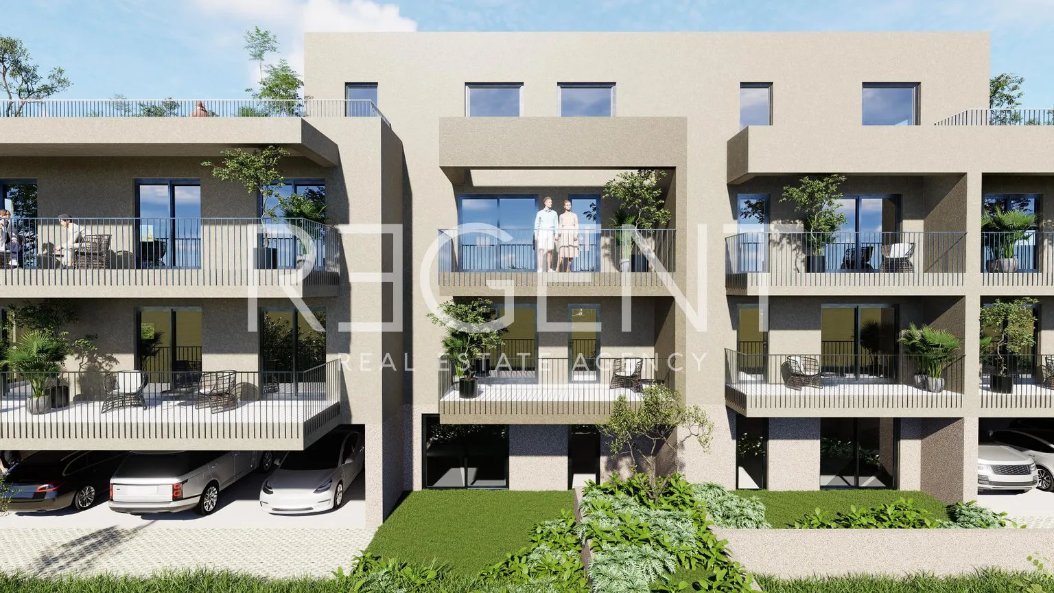 trogir - dvosoban stan s vrtom 106 m2, novogradnja - slika 3
