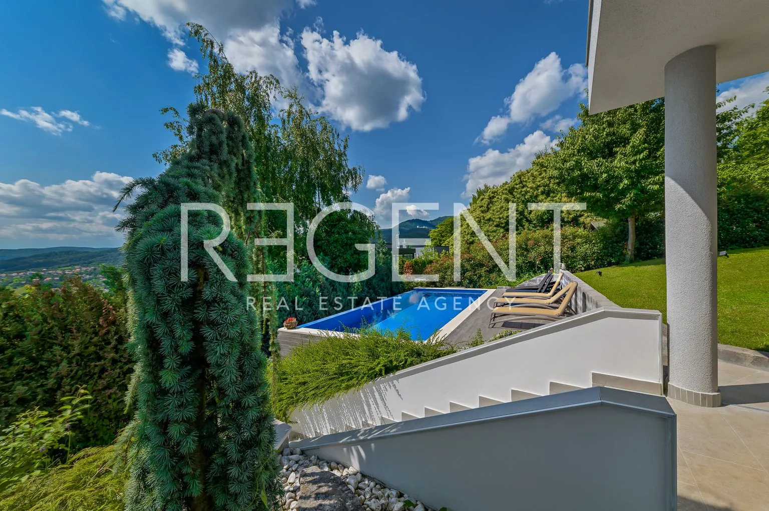 zagreb, šestine - luksuzna vila s bazenom s prekrasnim pogledom na grad i zelenilo - slika 3