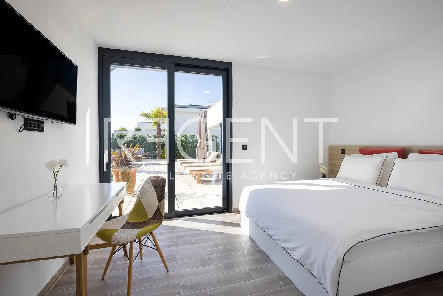 krk, linardići - luksuzna vila s pogledom na more, infinity bazenom i saunom 350m2 - slika 10