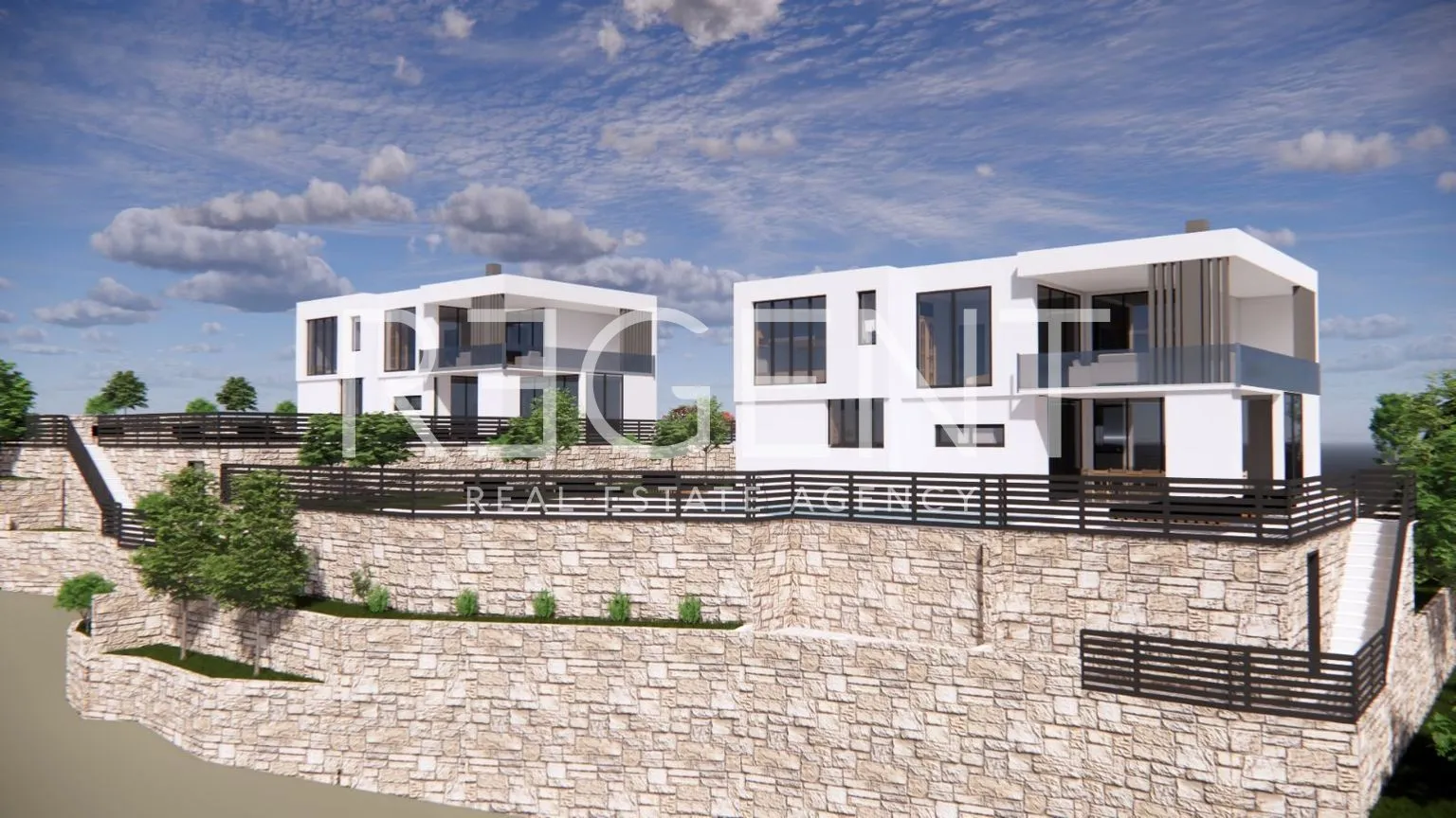 split, klis - zemljište 1800 m2 s projektom za dvije vile - slika 7