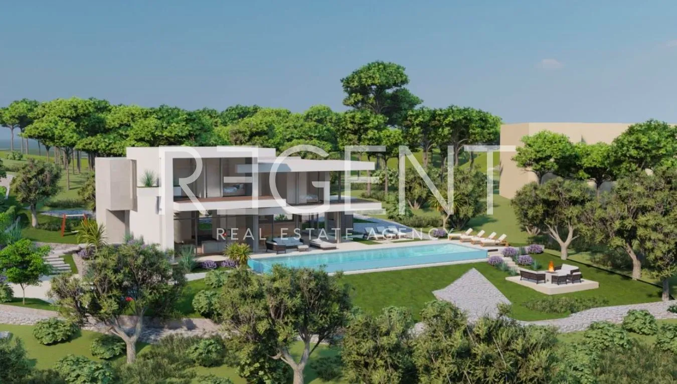 trogir, čiovo - zemljište s projektom luksuzne vile - slika 3