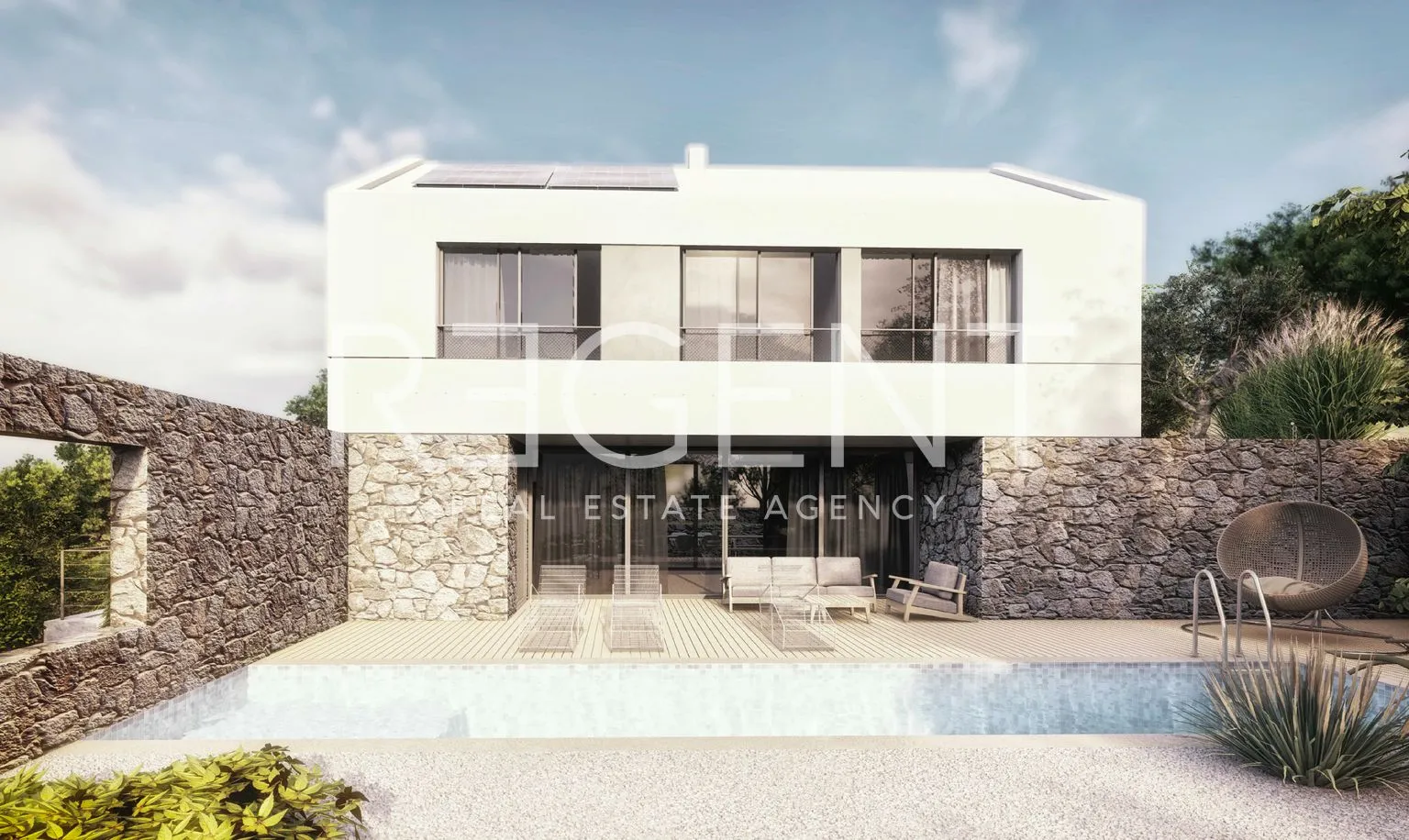 brač, farska- predivno građevinsko zemljište s projektom 2642m2 - slika 3
