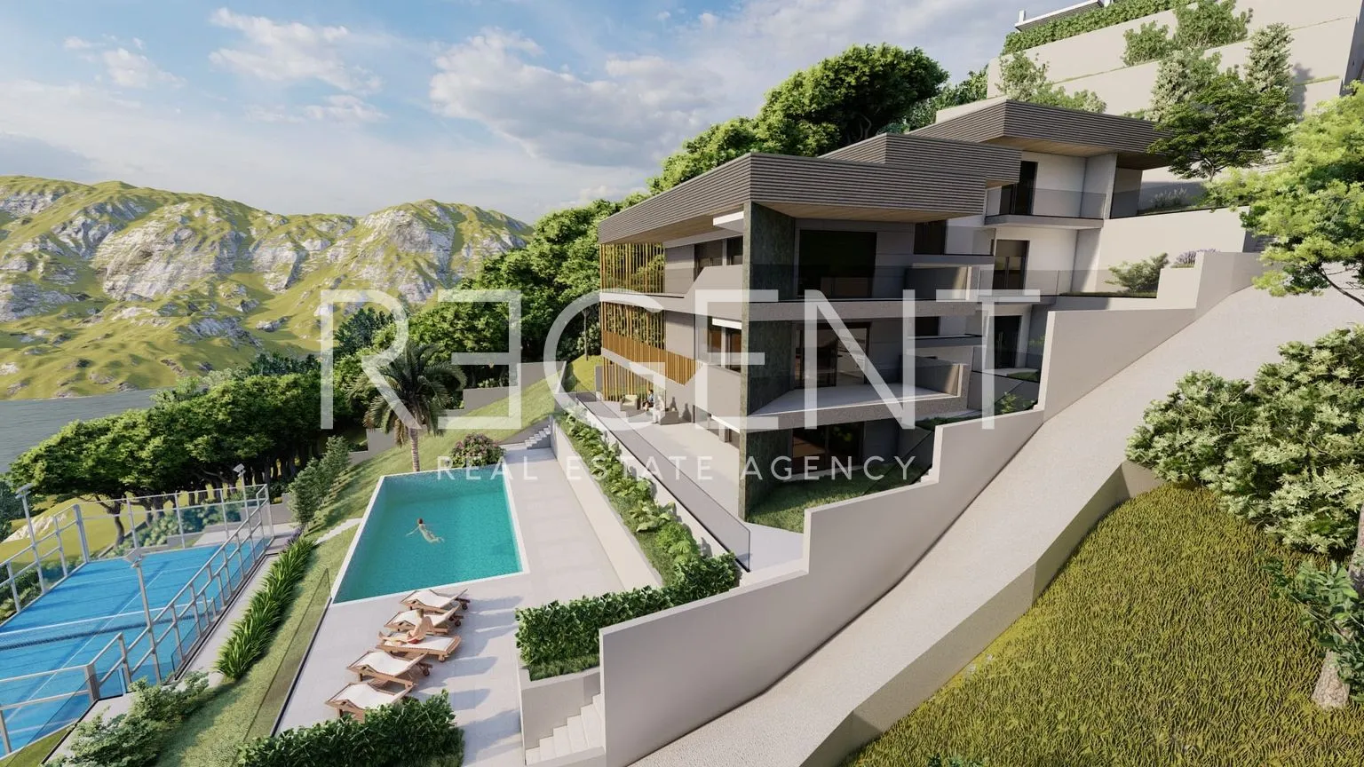 omiš, borak – zemljište s projektom za izgradnju tri luksuzne vile 2460m2 - slika 12