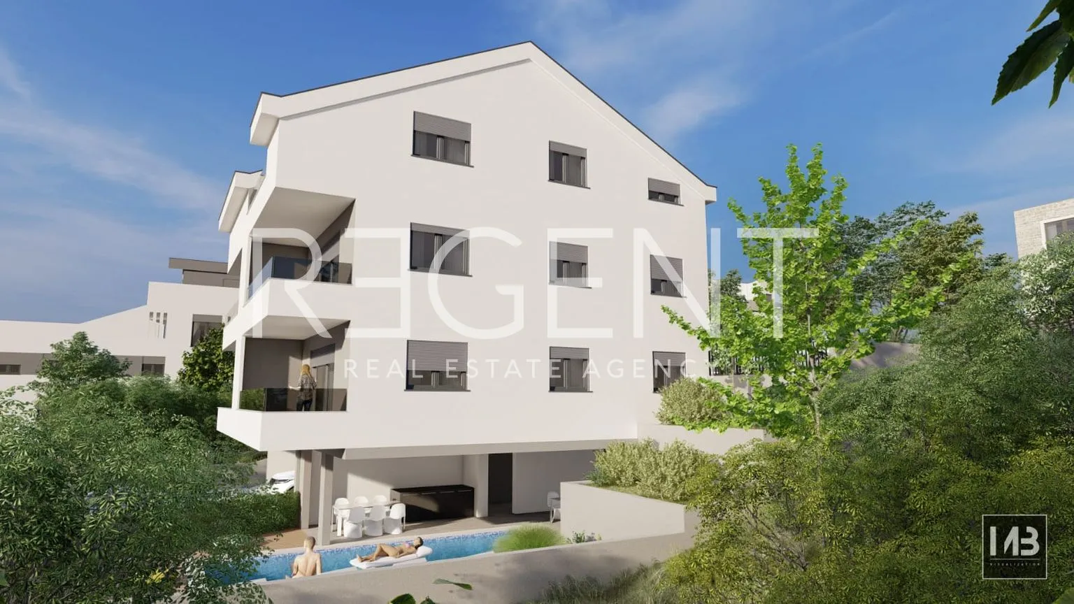trogir, čiovo – dvosoban stan s terasom u novogradnji - slika 3