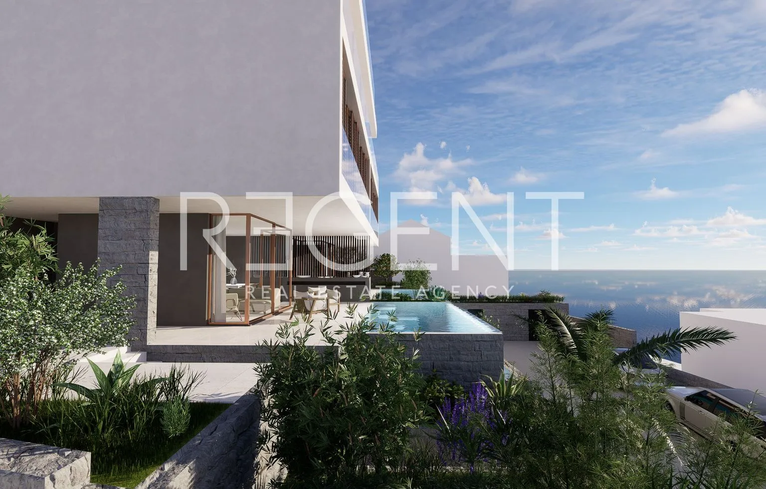 trogir, sevid - luksuzan dvoetažan stan s bazenom - slika 4