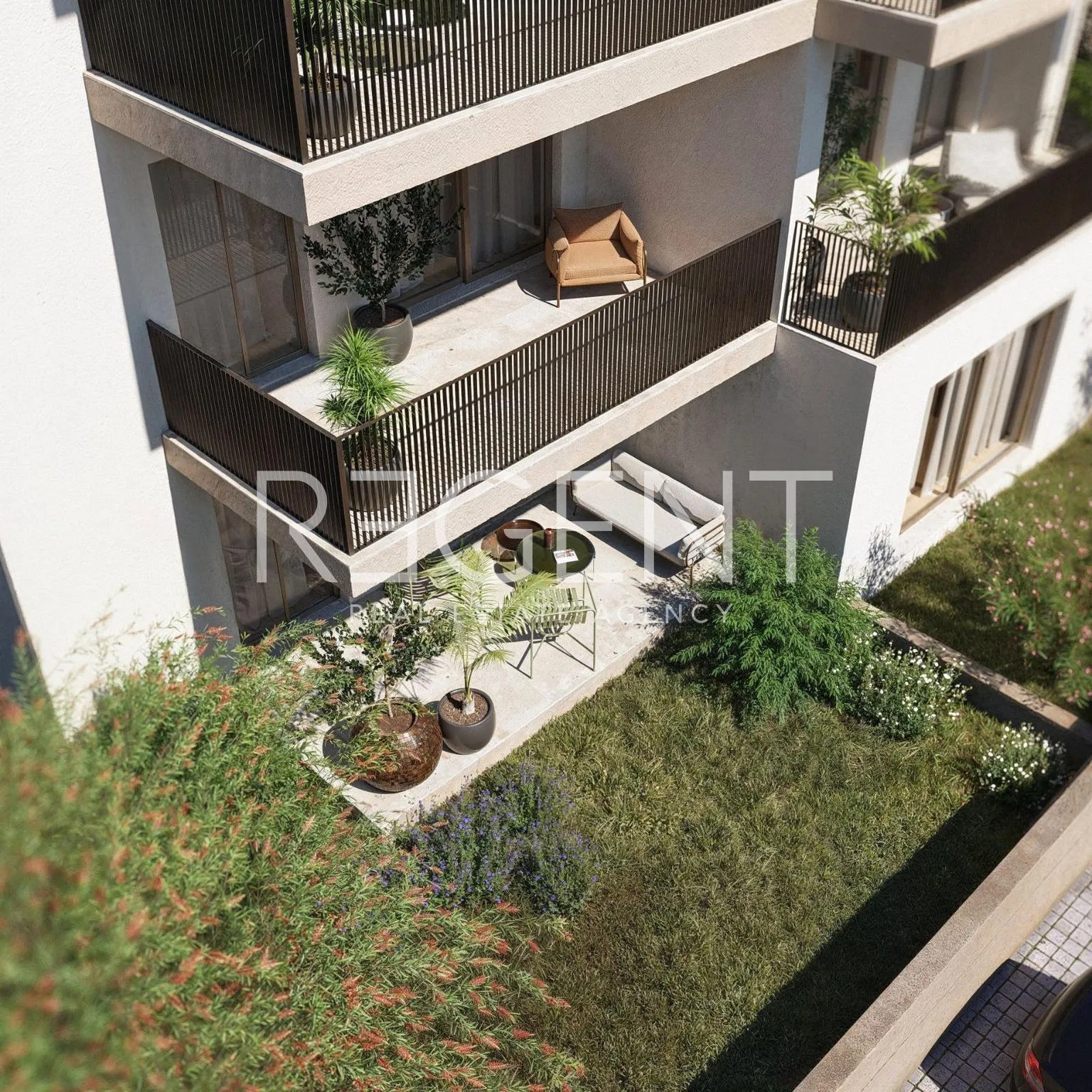 stan 60,33 m², kaštel štafilić — 3s, novogradnja, prvi red do mora - slika 12