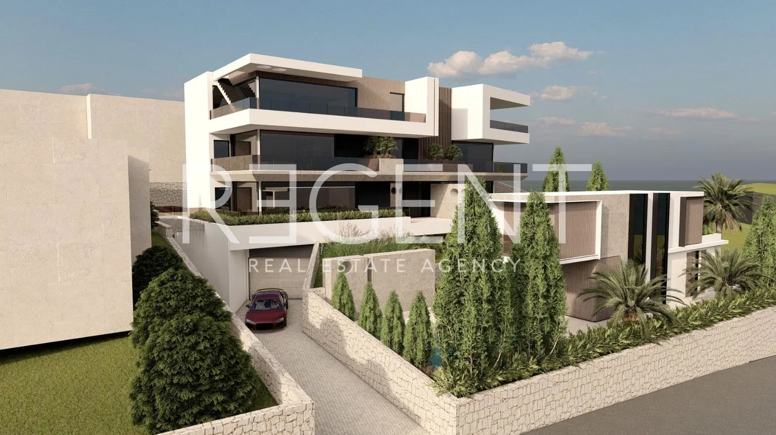 stan 101,89 m², opatija, ičići — krovna terasa, balkon - slika 3