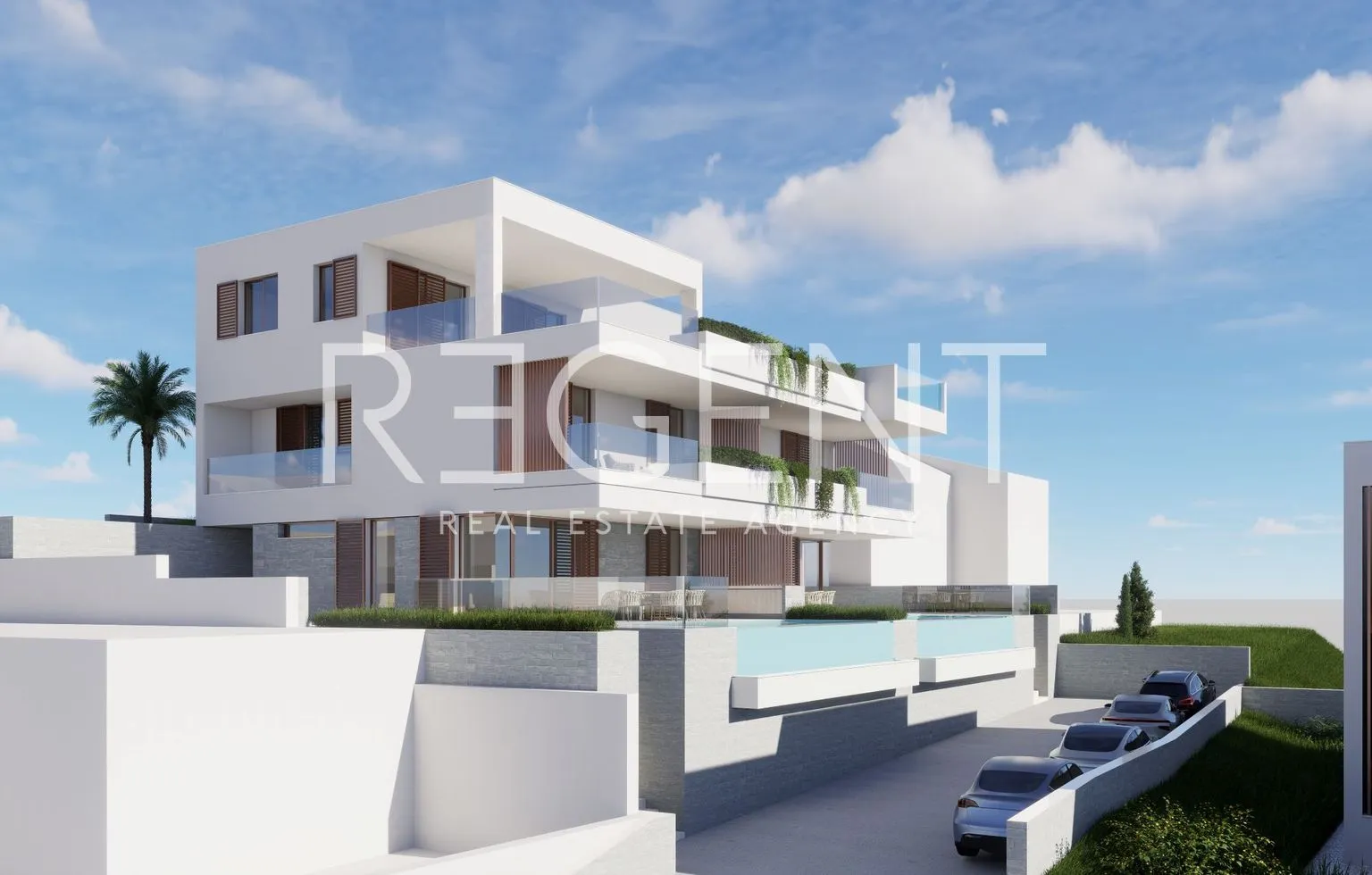trogir, sevid - luksuzan dvoetažan stan s bazenom - slika 2