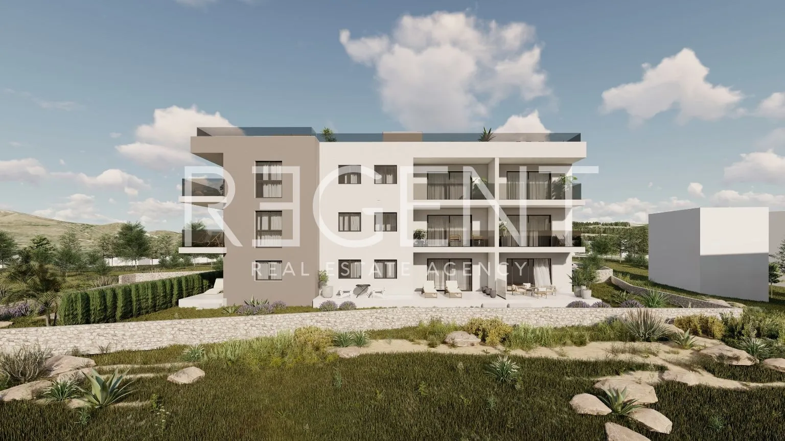 trogir, okrug gornji – dvosoban stan s loggiom 63 m2 novogradnja - slika 5