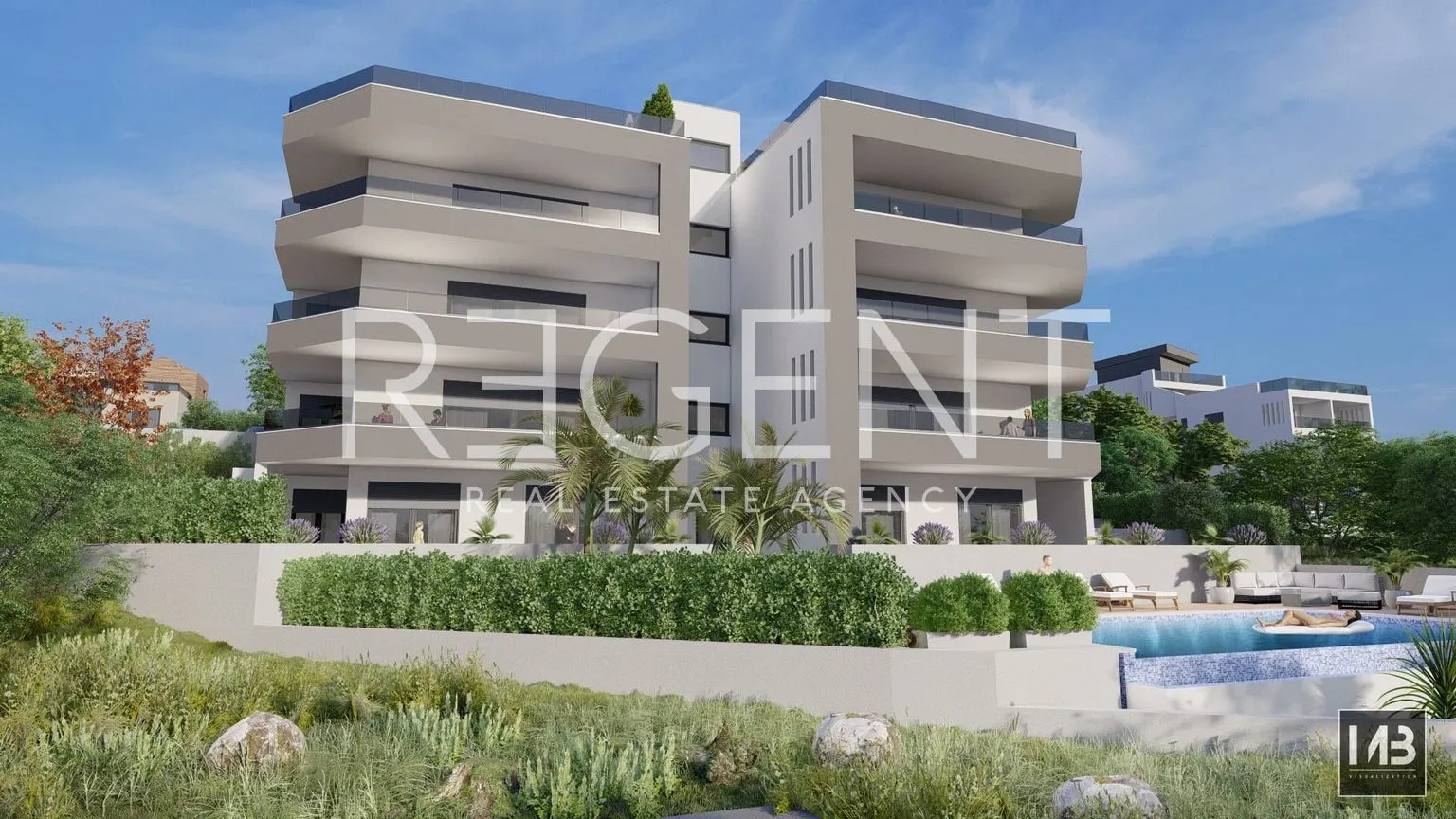 trogir, čiovo - dvosoban stan s pogledom na more 96 m2 novogradnja - slika 6
