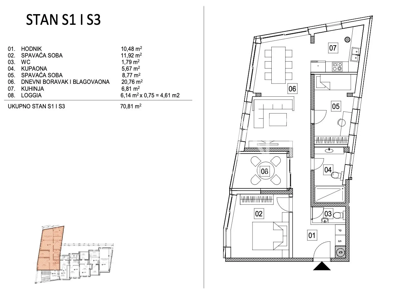 zagreb, šestine – trosoban stan 102m² , novogradnja - slika 30