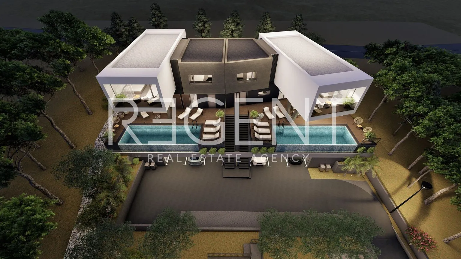 trogir, seget donji - ekskluzivna vila s bazenom i pogledom na more 262 m2 - slika 2